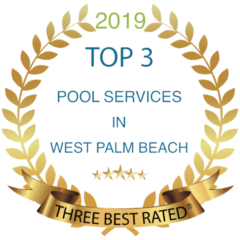 Award Badge of Top 3 Pool Service in West Palm Beach