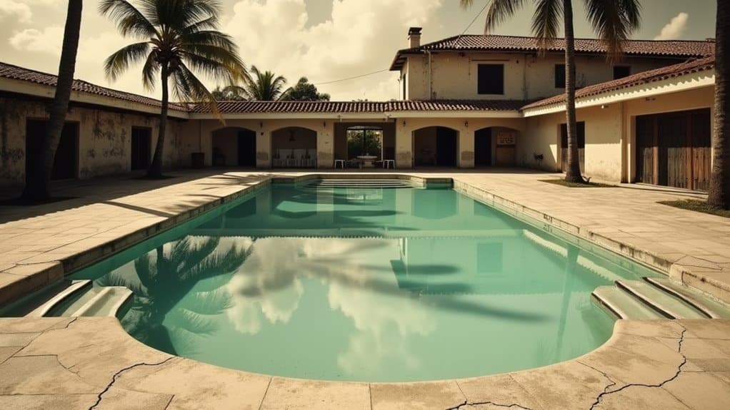 1940s concrete pool construction