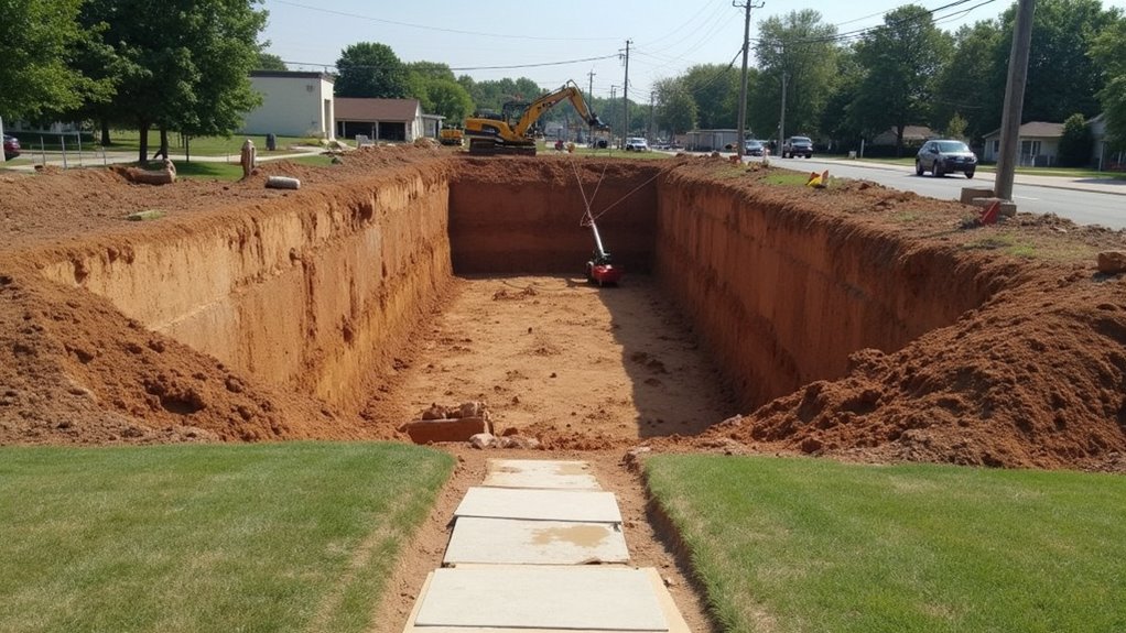 excavation space and access