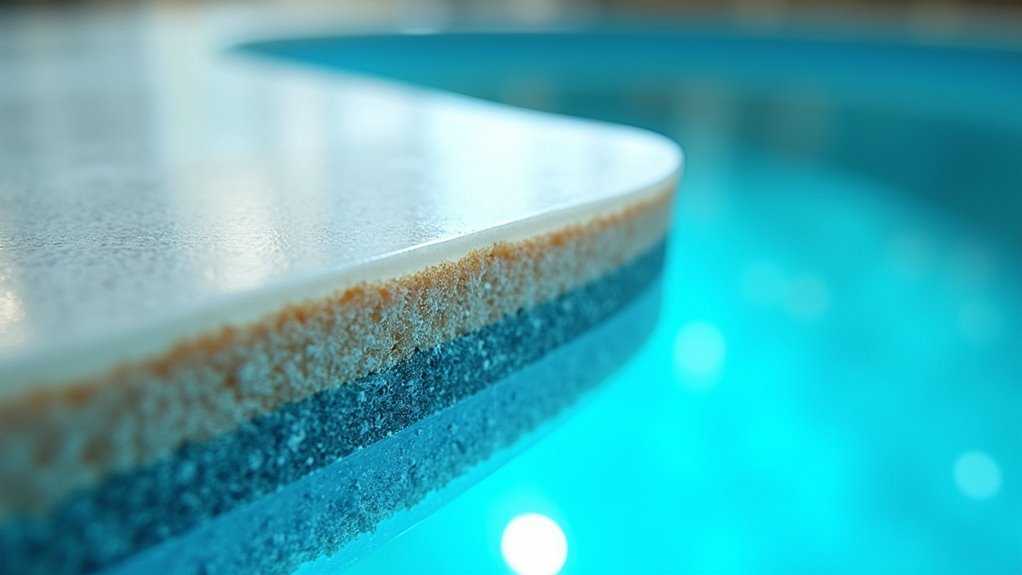 fiberglass pool surface composition