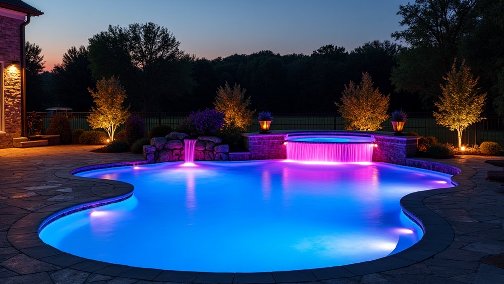 vibrant led pool illumination