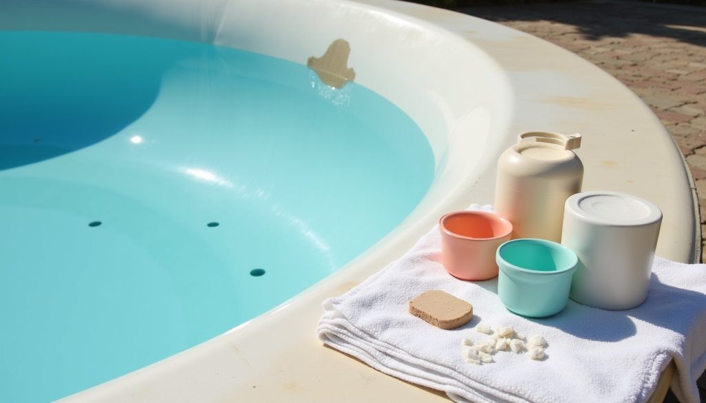 repairing fiberglass pool shell