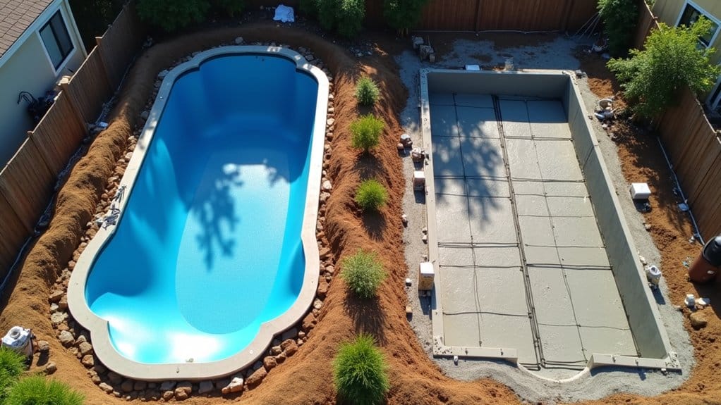 fiberglass pools install faster