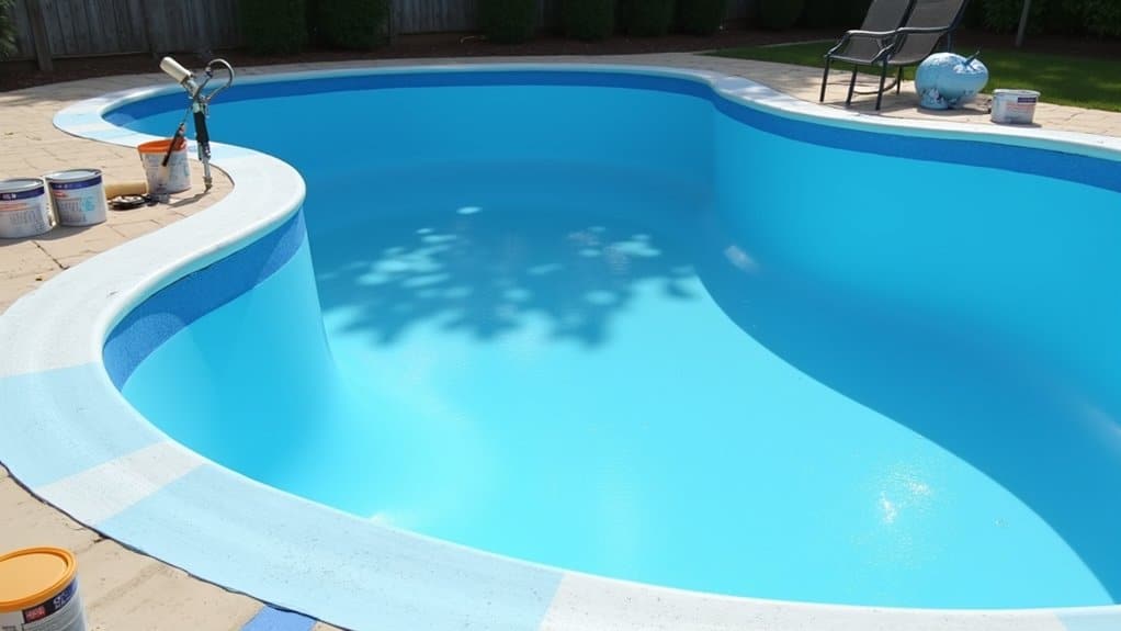painting fiberglass pool tips