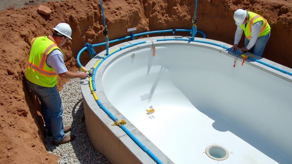 plumbing and electrical installation