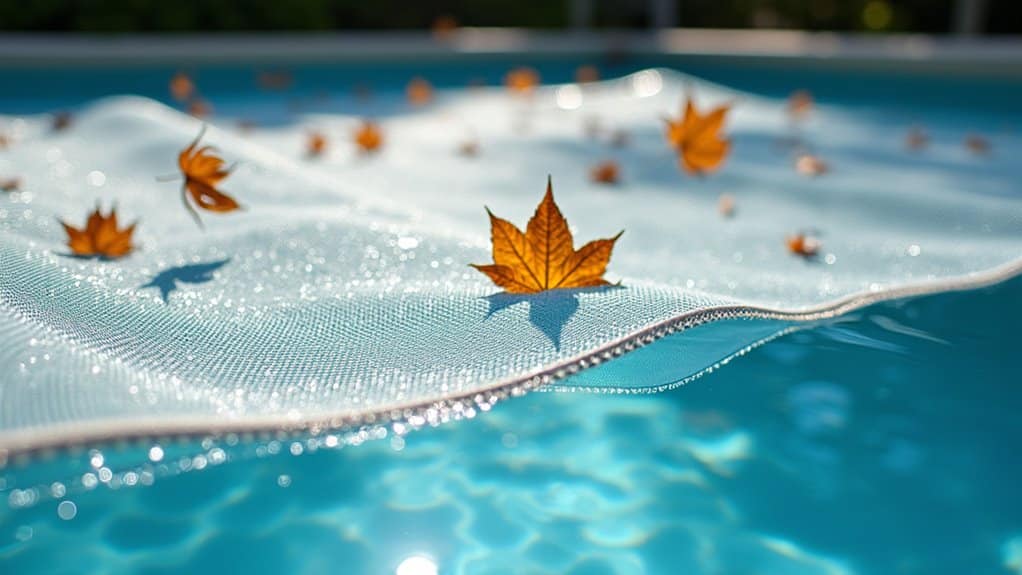 debris blocking clean low maintenance pool covers