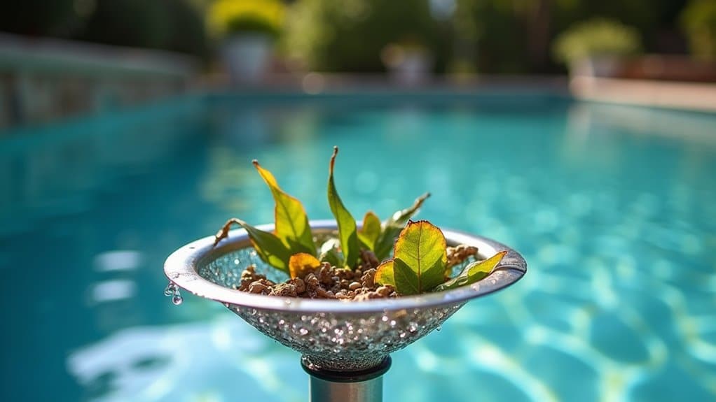 debris collection for water filtration