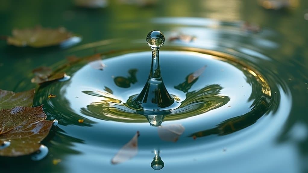 surface tension guides debris collection