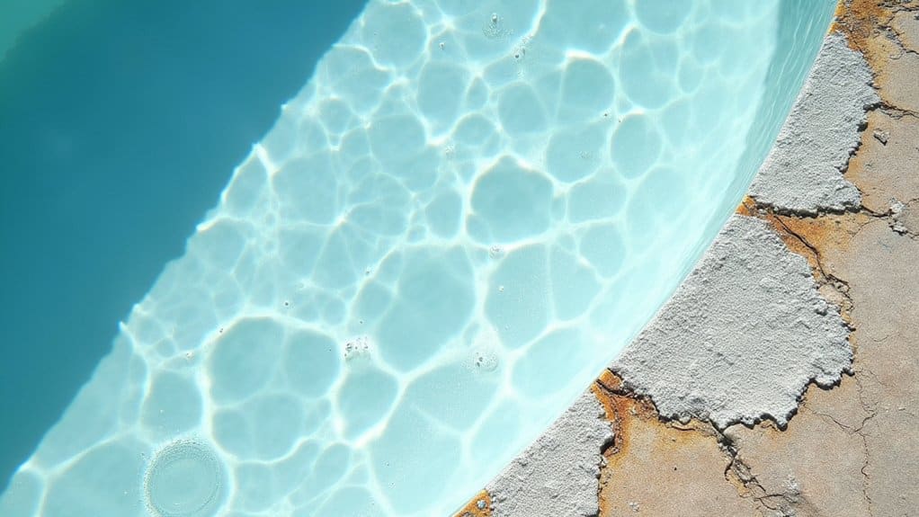 pool surface cracking and flaking