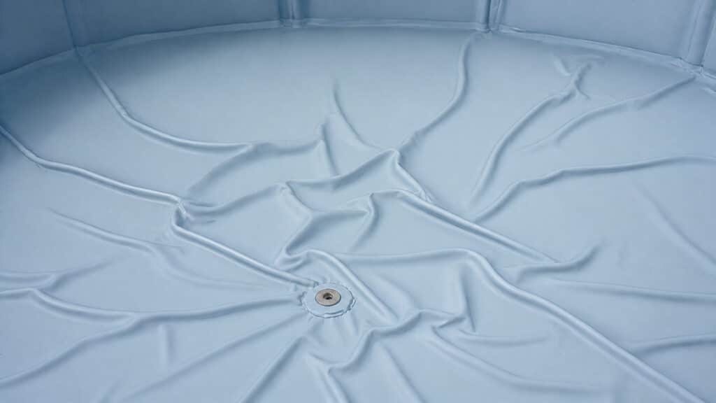 quick at home pool liner wrinkle removal