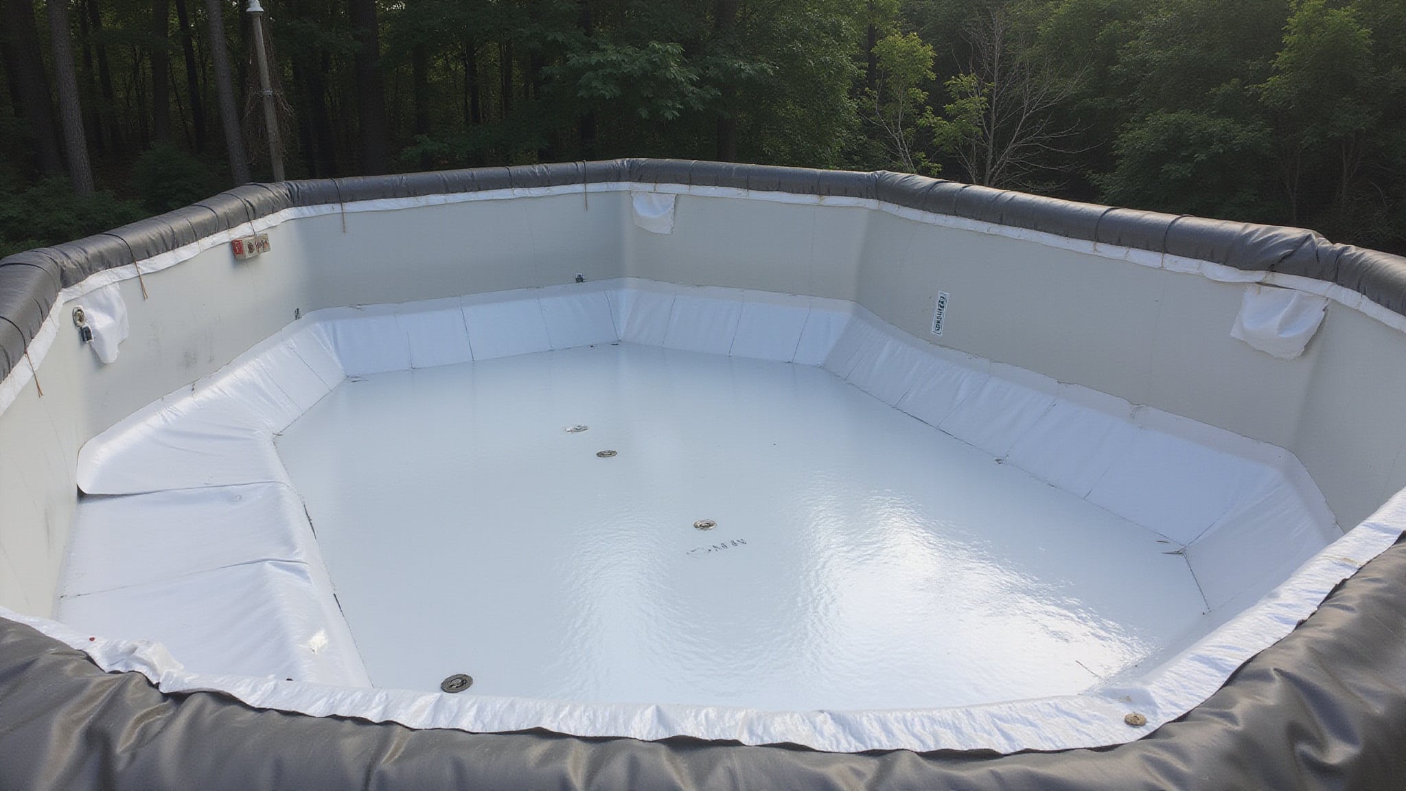 warm day vinyl liner install
