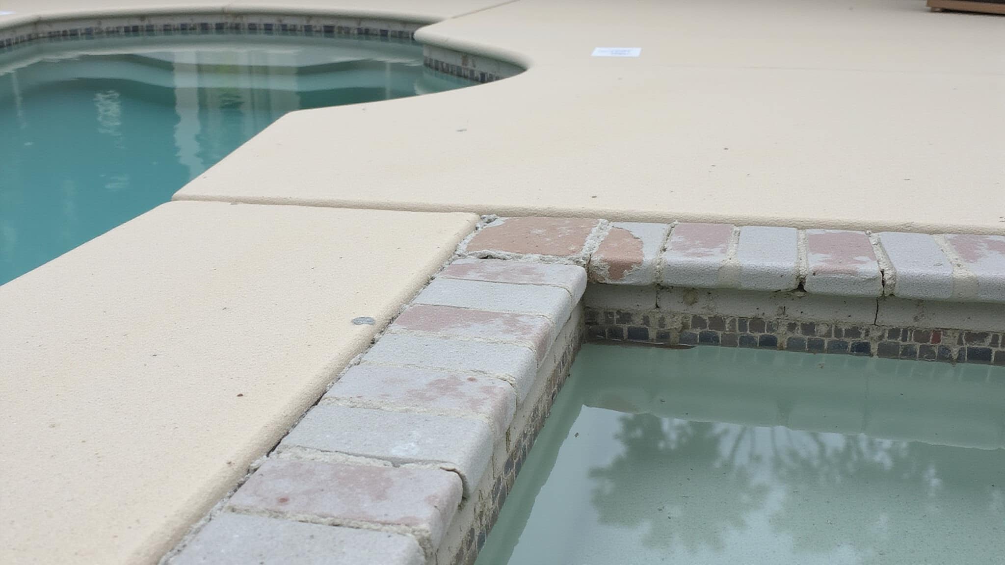 submerged tile repair steps